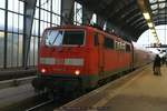 111 141 mit RE nach Osnabrück Hbf am 21.01.2017 in Bremen Hbf