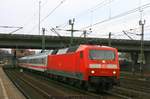 DB 120 111 mit IC am 09.03.2017 in Hamburg-Harburg