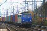 EGP 140 838  ZIPPEL24.COM  mit Containerzug am 18.11.2016 in Hamburg-Harburg