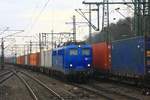 EGP 140 649 mit Containerzug am 13.12.2016 in Hamburg-Harburg