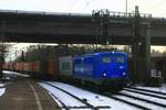 EGP 140 621 mit Containerzug am 13.01.2017 in Hamburg-Harburg