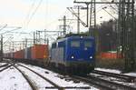 EGP 140 627 mit Containerzug am 17.01.2017 in Hamburg-Harburg