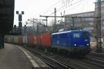 EGP 140 621 mit Containerzug am 02.02.2017 in Hamburg-Harburg