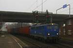 EGP 140 853 mit Containerzug am 03.02.2017 in Hamburg-Harburg