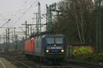 RBH 143 048 + DB 143 871 Lz am 13.12.2016 in Hamburg-Harburg