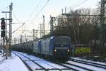 RBH 135 + RBH 121 mit Kesselwagenzug am 13.01.2017 in Hamburg-Harburg