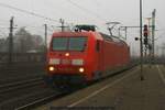 DB 145 057 Lz am 03.02.2017 in Hamburg-Harburg