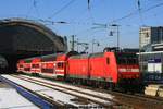 Db 146 011 mit S1 nach Bad Schandau am 04.02.2017 in Dresden Hauptbahnhof