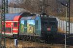 DB 146 010 schiebt S1 nach Meißen am 04.02.2017 in Dresden Hauptbahnhof