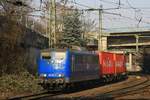 EGP 151 078 mt Containerzug am 13.02.2017 in Hamburg-Harburg