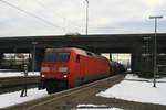 DB 152 024 mit Kesselwagenzug am 17.01.2017 in Hamburg-Harburg