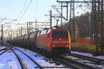 DB 152 140 mit XP 60509 am 17.01.2017 in Hamburg-Harburg