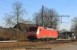 DB 152 050 Lz nach Stade am 27.01.2017 in Neukloster (Kreis Stade)