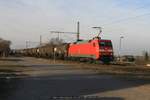 DB 152 158 mit EK 53686 am 27.01.2017 in Neukloster (Kreis Stade)