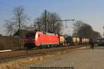 DB 152 024 mit KT 50152 nach Stade am 15.02.2017 in Neukloster (Kreis Stade)