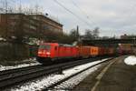 DB 185 366 mit Containerzug am 17.01.2017 in Hamburg-Harburg