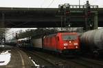 DB 185 398 mit Gemischten Güterzug am 01.02.2017 in Hamburg-Harburg