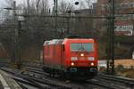 DB 185 396 Lz am 17.02.2017 in Hamburg-Harburg