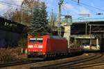 DB 185 160 mit Res-Ganzzug am 24.02.2017 in Hamburg-Harburg