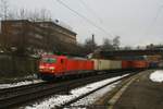 DB 189 014 mit Containerzug am 18.01.2017 in Hamburg-Harburg