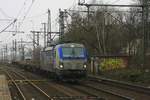 boxXpress 193 841 mit Containerzug am 23.01.2017 in Hamburg-Harburg