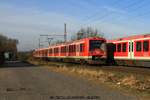 DB 474 115 als S3 nach Pinneberg am 27.01.2017 in Neukloster (Kreis Stade)