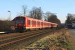 DB 474 121 + 474 131 als S3 nach Stade am 27.01.2017 in Neukloster (Kreis Stade)