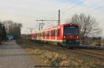 DB 474 123 + DB 474 118 als S3 nach Pinneberg am 27.01.2017 in Neukloster (Kreis Stade)