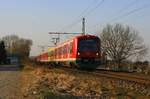 DB 474 123  ADAC   DB 474 144 als S3 nach Pinneberg am 15.02.2017 in Neukloster (Kreis Stade)