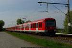 DB 474er Doppel als S3 nach Pinneberg am 05.05.2008 in Neukloster (Kreis Stade)