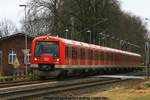 DB 474 1xx +  474 1xx als S3 am 02.03.2017 in Neukloster (Kreis Stade)