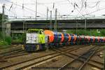 Captrain 274 108 mit Kesselwagenzug am 06.07.2016 in Hamburg-Harburg