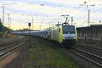 ITL 152 197 mit Aluminiumoxid in Zementwagen am 08.12.2016 in Lüneburg auf dem Weg nach Stade Bützfleth zu AOS