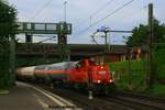 DB 261 036 mit Kesselwagenzug am 05.07.2016 in Hamburg-Harburg