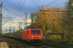 185 297 mit Containerzug am 18.11.2016 in Hamburg-Harburg