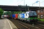 ELL / WLC 193 238 mit Containerzug am 05.07.2016 in Hamburg-Harburg