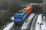 PRESS 140 047 mit Containerzug am 18.01.2017 in Hamburg-Harburg