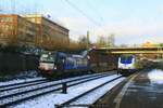 MRCE / boxXpress 193 850 mit Containerzug am 13.01.2017 in Hamburg-Harburg