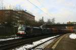 MRCE 193 615 + MRCE 193 610 mit Kohlewagenzug am 18.01.2017 in Hamburg-Harburg