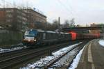 MRCE 193 610 + MRCE 193 615 mit Kohlewagenzug am 19.01.2017 in Hamburg-Harburg