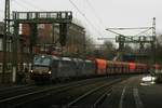 MRCE 193 616 + MRCE 193 615 mit Kohlewagenzug am 01.02.2017 in Hamburg-Harburg