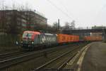 PKP Cargo 193-506 mit Containerzug am 03.02.2017 in Hamburg-Harburg