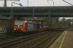 SBB Cargo 482 031 mit Containerzug am 09.12.2016 in Hamburg-Harburg