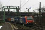 SBB Cargo 482 029 mit Containerzug am 02.02.2017 in Hamburg-Harburg